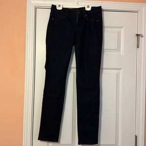 LOFT modern skinny dark denim jean, size 26/2, never worn